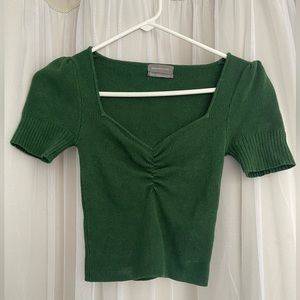 Green Urban Sweetheart Neckline Top
